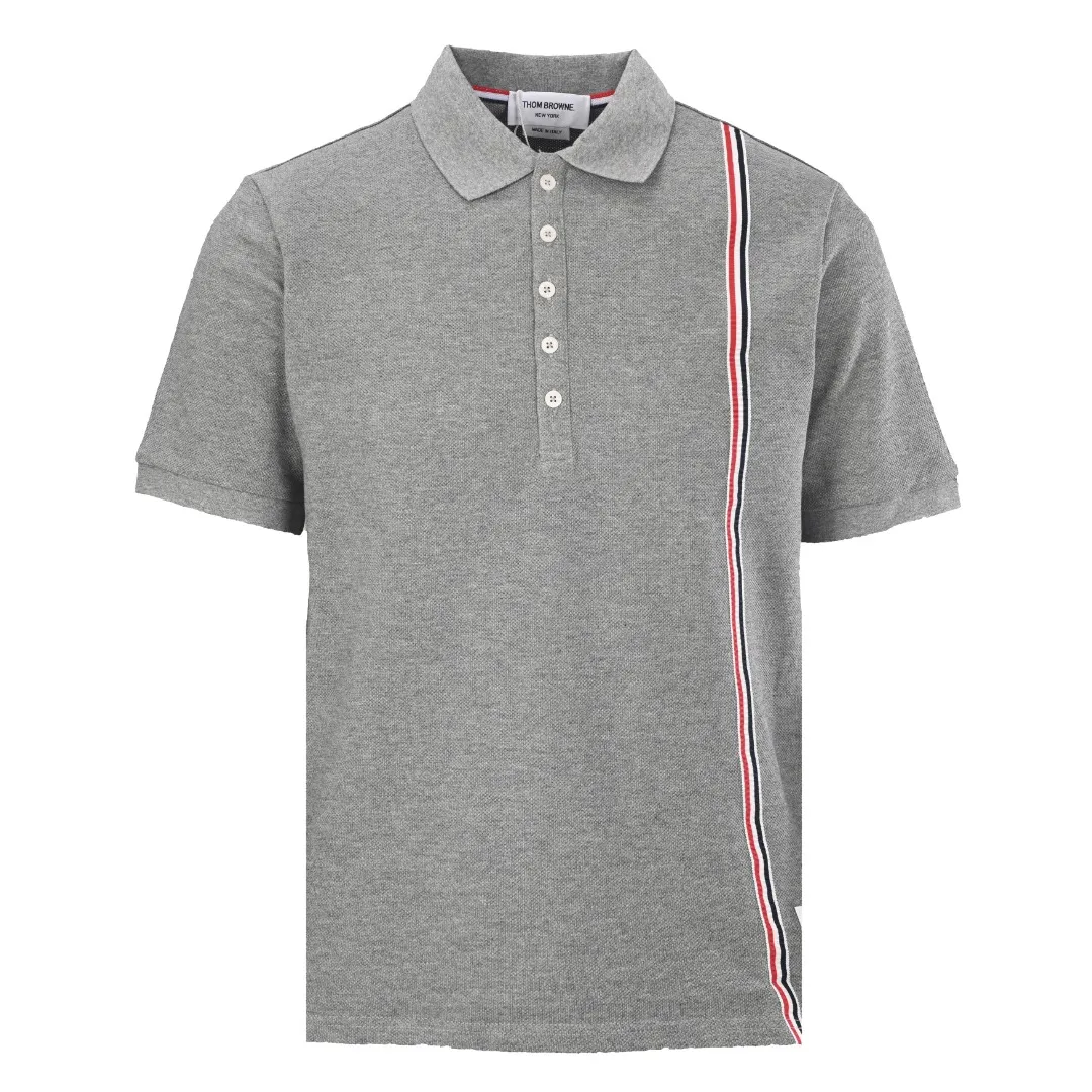 THOM BROWNE TB POLO THOM BROWNE . TB 260 TB Classic POLO 260 Authentic Factory Quality Same Style Authentic ：White/Black/Gray Size：1 2 3 4